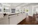 Spacious living room with fireplace, recessed lighting, and hardwood floors at 448 Iverson Way, Charlotte, NC 28203