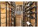 Custom wine cellar with extensive bottle storage and climate control system at 448 Iverson Way, Charlotte, NC 28203