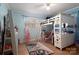 A creative bedroom with loft bed, storage, and a playful, colorful decor at 662 University Dr, Rock Hill, SC 29730