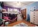 This colorful bedroom is perfect for , complete with bunkbeds and ample storage at 662 University Dr, Rock Hill, SC 29730