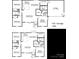 Detailed floor plan showcasing the layout of the home, including bedrooms, kitchen, and garage at 703A W Carolina Ave, Bessemer City, NC 28016