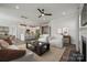 Open-concept living space connecting the living room, dining area, and kitchen, perfect for entertaining at 9096 El Sworth Dr, Sherrills Ford, NC 28673