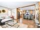 Open-concept living room with modern decor flows into a stylish kitchen with an island and stainless steel appliances at 00 Old York Rd, Chester, SC 29706