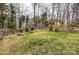 Large, well-maintained backyard surrounded by a wooden fence and mature trees at 10031 Bora Bora Dr, Tega Cay, SC 29708