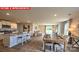 Open concept, showcasing the kitchen, living and dining areas at 11205 Cardinal Creek Ave, Charlotte, NC 28215