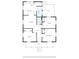 Floor plan illustrating the layout of the home including the living room, bedrooms, bath and kitchen at 114 Glen Rae Sw St, Concord, NC 28025