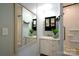 Compact bathroom with a vanity, medicine cabinet, and shower/tub combo at 3039 N Center St # 10/C, Hickory, NC 28601