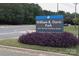 Park sign for William R. Davie Park surrounded by purple flowers at 4739 Binfords Ridge Rd, Charlotte, NC 28226
