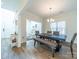Elegant dining room with a view into the living area at 1004 Loganberry Ln, Salisbury, NC 28146