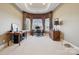 Spacious office with natural light, neutral walls, and large bay window at 145 Milford Cir, Mooresville, NC 28117