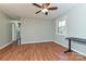 Bright bedroom with natural light, hardwood floors, and a view of the outdoors at 1961 Franklin St, Rock Hill, SC 29732
