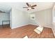Spacious living room features hardwood floors and a ceiling fan at 1961 Franklin St, Rock Hill, SC 29732
