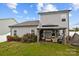 Expansive backyard featuring a cozy gazebo and lush landscaping at 201 Bennett Trail Dr, Mount Holly, NC 28120
