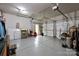 Spacious garage with ample storage and painted concrete flooring at 201 Bennett Trail Dr, Mount Holly, NC 28120