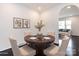 This dining room features a wooden dining table with a beautiful interior at 2286 Kilborne Dr, Charlotte, NC 28205