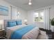 Bright main bedroom featuring plush bedding, neutral decor and ample natural light at 2286 Kilborne Dr, Charlotte, NC 28205