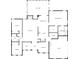 Detailed floor plan showcasing layout of bedrooms, bathrooms, kitchen, living room, and garage at 235 Glenville Dr, Fort Mill, SC 29715
