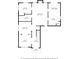 Floor plan of the house showcasing the layout of the rooms and dimensions at 2988 Clover Nw Rd, Concord, NC 28027