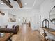 Spacious open-concept living area with hardwood floors and lots of natural light at 619 Berkshire Dr, Statesville, NC 28677