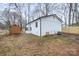 The house features a spacious backyard and white painted brick exterior at 735 Green St, Rock Hill, SC 29730