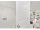 Well-lit laundry area with modern connections for appliances at 921 Park Dr, Statesville, NC 28677