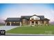 Stunning new construction featuring a modern farmhouse design, three-car garage, and manicured front yard at Lot 17 Ridgeview Ln, Iron Station, NC 28080