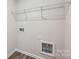 Utility room with washer and dryer hookups and wire shelving at 116 Dorian Pl, Troutman, NC 28166