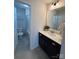 Bathroom with modern vanity, sink, and access to the toilet and shower area at 228 Heatherland Dr, Rock Hill, SC 29732