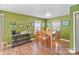 Dining area with a table with seating for six and a coffee bar at 3247 Bamburgh Ct, Charlotte, NC 28216