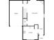 Detailed floor plan showcasing the layout of the first floor of the house with kitchen, living room, garage and porch at 4070 Shasta Cir, Clover, SC 29710
