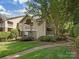Townhome features a private balcony overlooking the landscaping at 5011 Sharon Rd # J, Charlotte, NC 28210