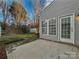 Backyard featuring a concrete patio and partial view of the yard at 5084 Parkview Way, Matthews, NC 28104
