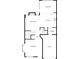 A detailed layout of the floorplan showcasing the kitchen, living room, and bedrooms at 5084 Parkview Way, Matthews, NC 28104