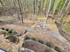 A backyard with a fire pit and stone walkways at 720 9Th Nw Ave, Hickory, NC 28601