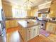 Spacious kitchen with granite countertops, stainless steel appliances, and a central island at 720 9Th Nw Ave, Hickory, NC 28601