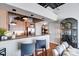 Modern kitchen with stainless steel appliances, granite countertops, and pendant lighting over breakfast bar at 720 Governor Morrison St # 207, Charlotte, NC 28211