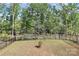 Backyard view overlooking the green lawn and wooded area at 805 Deep River Way, Waxhaw, NC 28173