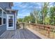 Outdoor wooden deck offering space for outdoor enjoyment and leisure at 805 Deep River Way, Waxhaw, NC 28173