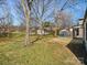 Well-maintained backyard with a combination of grass and mature trees at 811 Austin St, Albemarle, NC 28001