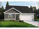 Charming single-Gathering home with a well-manicured lawn and attached two-car garage at 8632 Pennegrove Cir, Charlotte, NC 28214