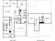 Detailed floor plan showcasing the layout of a two-story home with labeled rooms at 8632 Pennegrove Cir, Charlotte, NC 28214