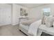 Comfortable bedroom featuring neutral decor, soft carpet, and a cozy bed creating a peaceful retreat at 1011 20Th Avenue Se Loop, Hickory, NC 28602
