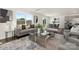 Bright living room with neutral decor, stylish furniture, and large windows showcasing a welcoming space at 1011 20Th Avenue Se Loop, Hickory, NC 28602