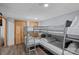 Cozy bedroom featuring triple-bunk beds, perfect for accommodating guests or a large Gathering at 106 Mcnaron Ln, Mooresville, NC 28117
