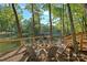 Inviting lakeside fire pit with Adirondack chairs, perfect for outdoor gatherings and enjoying scenic water views at 106 Mcnaron Ln, Mooresville, NC 28117