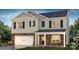 Charming two-story home featuring stone accents and a welcoming front porch at 119 Meadow View Dr, Statesville, NC 28677