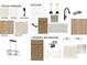 Selection of interior finishes including paint, hardware, flooring, countertops, and lighting at 13126 Macon Hall Dr, Mint Hill, NC 28227