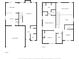 Detailed floor plan showcasing the layout of the two-story home with labeled rooms and dimensions at 1541 Arborgate Dr, Rock Hill, SC 29732