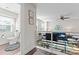 Cozy loft area featuring a powder room, living space, and lots of natural light at 1645 Unison Dr, Charlotte, NC 28262
