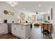 Bright, open-concept space with a kitchen island flowing into a comfortable living area at 2802 15Th Avenue Se Pl, Hickory, NC 28602